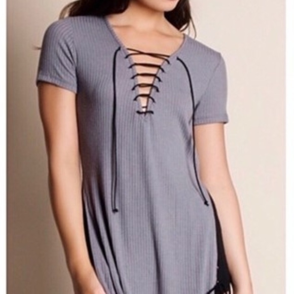 The Classic Tops - 🎉🎊HP🎉🎊Lace Up Tunic
